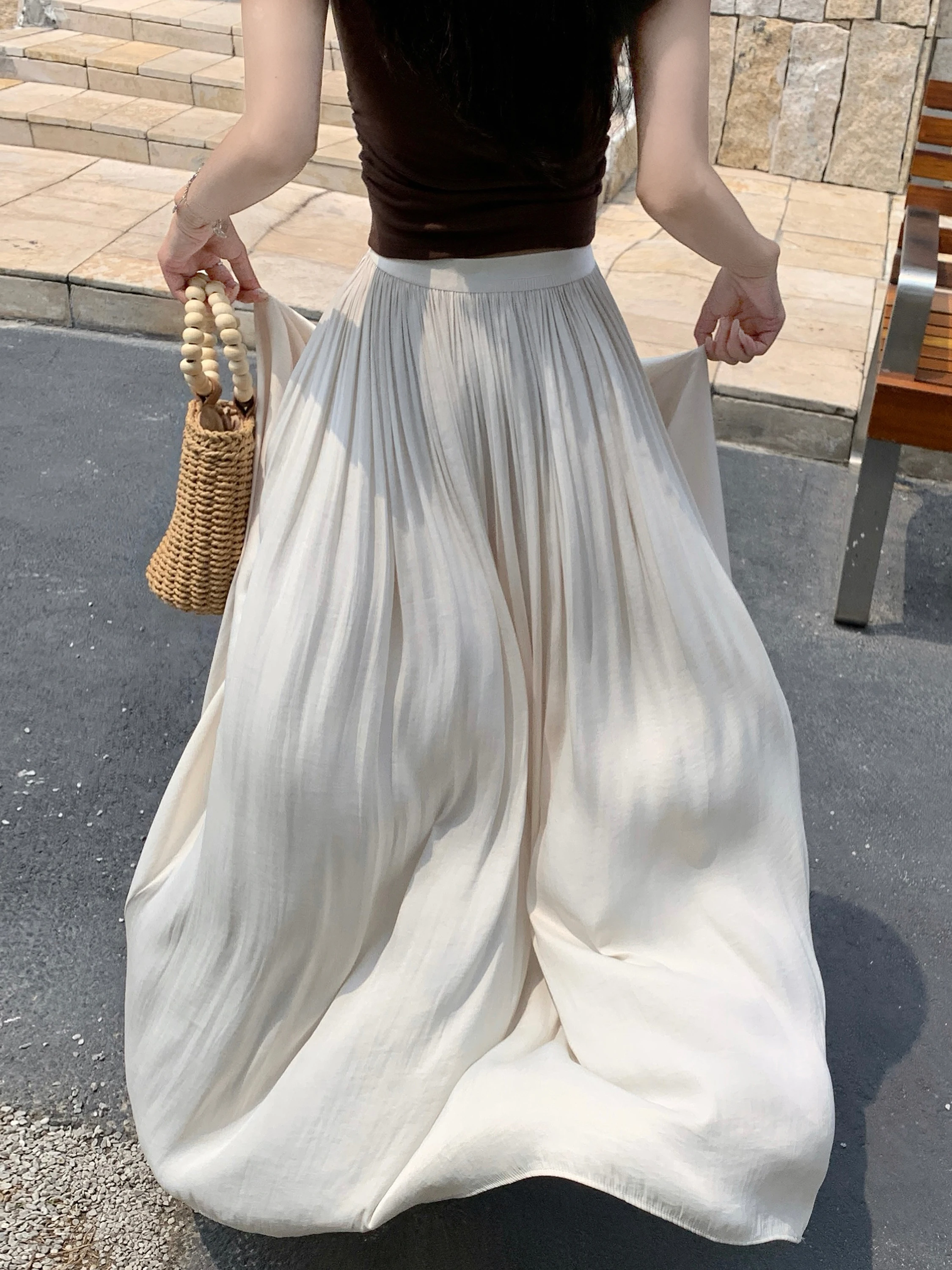 Summer New Style Women's Slimming Casual Flowing Chiffon A-Line Skirt Half-length Midi Skirt with Pleats High Waist Elastic W...
Summer New Style Women's Slimming Casual Flowing Chiffon A-Line Skirt Half-length Midi Skirt with Pleats High Waist Elastic W...
