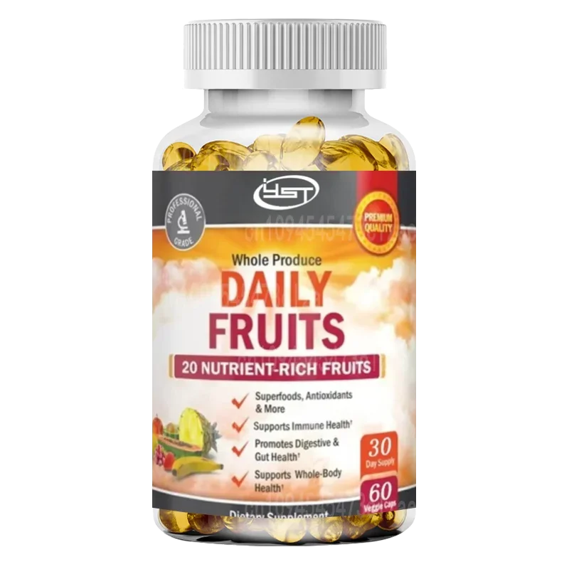 47 types of daily fruits for men and women - a variety of natural balanced vitamins and minerals -60 capsules of fruit capsules
47 types of daily fruits for men and women - a variety of natural balanced vitamins and minerals -60 capsules of fruit capsules