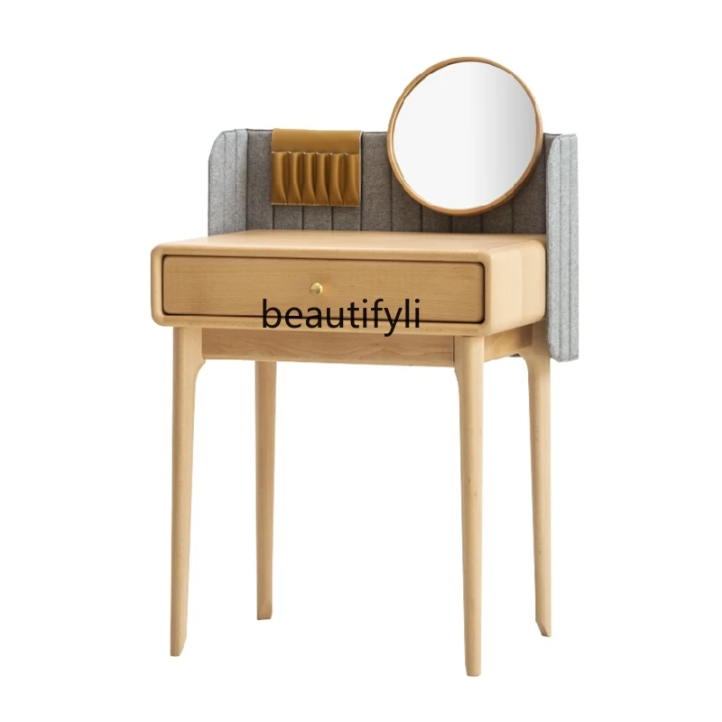 Small Solid Wood Makeup Table Dressing Table Bedroom Modern Minimalist Dresser
Small Solid Wood Makeup Table Dressing Table Bedroom Modern Minimalist Dresser