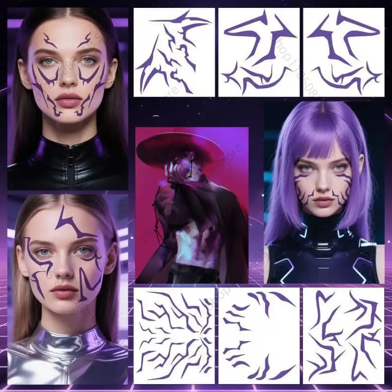 6pcs/set Kpop Demon Hunters Rumi Kang Cosplay Prop Tattoo Sticker Rumi Tattoo Demonizing Sticker For Halloween Party Gifts
6pcs/set Kpop Demon Hunters Rumi Kang Cosplay Prop Tattoo Sticker Rumi Tattoo Demonizing Sticker For Halloween Party Gifts