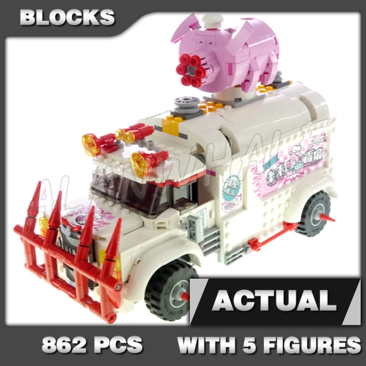 862pcs Monkie Kid Pigsy's Food Truck Wacky Vehicle Front Fender Uncle Qiao 11542 Building Blocks Boys Compatible With Model
862pcs Monkie Kid Pigsy's Food Truck Wacky Vehicle Front Fender Uncle Qiao 11542 Building Blocks Boys Compatible With Model