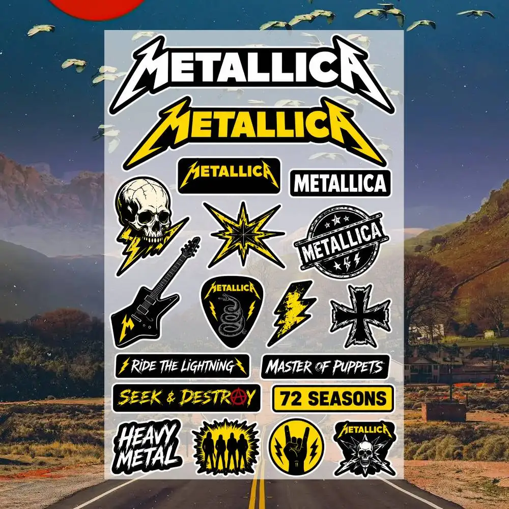 Me-tallica Stickers Moto Sticker Auto Body Bumper Windows Motorcycle Laptop Walls Vinyl Decal Car Tuning Accessories
Me-tallica Stickers Moto Sticker Auto Body Bumper Windows Motorcycle Laptop Walls Vinyl Decal Car Tuning Accessories