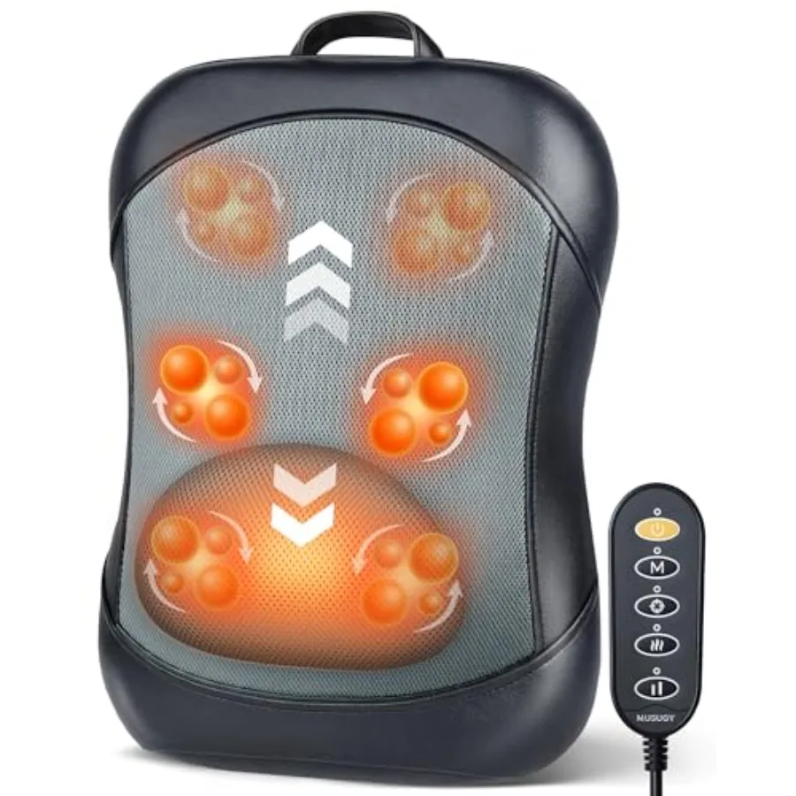 Back Massager for Pain Relief Deep Tissue:Rolling Up and Down, Not Just 4 Fixed Spots, Lower Back Massager with Heat, Shiatsu K
Back Massager for Pain Relief Deep Tissue:Rolling Up and Down, Not Just 4 Fixed Spots, Lower Back Massager with Heat, Shiatsu K