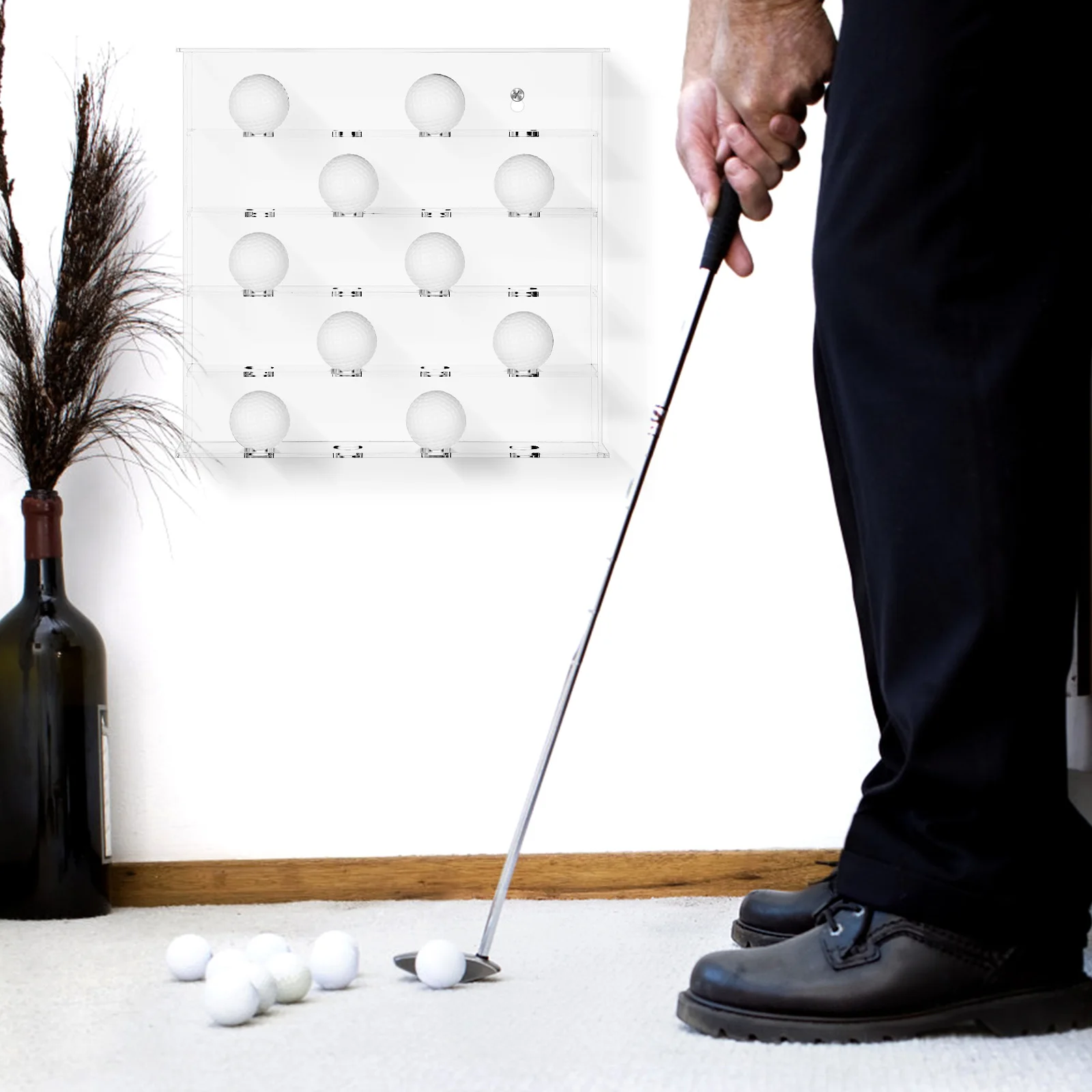 Golf Display Golfball Holder Acrylic Stand Display Holder Storage Shelf Multipurpose Organizer Golf Accessory 
Golf Display Golfball Holder Acrylic Stand Display Holder Storage Shelf Multipurpose Organizer Golf Accessory