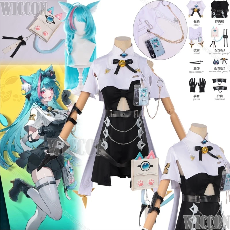 Mint Neverness to Everness Game Cosplay Costume Long Green Wig Black White Dress Lolita Woman Cos Clothes Halloween Party Cos
Mint Neverness to Everness Game Cosplay Costume Long Green Wig Black White Dress Lolita Woman Cos Clothes Halloween Party Cos