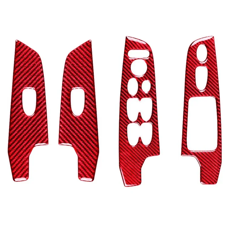 4Pcs For Honda Civic 2006-2011 Spare Parts Parts Red Carbon Fiber Window Switch Cover Trim
4Pcs For Honda Civic 2006-2011 Spare Parts Parts Red Carbon Fiber Window Switch Cover Trim