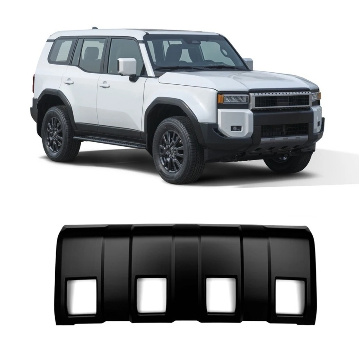 For Toyota Prado LC250 2024+ Car Front Bumper Spoiler Lip Diffuser Modification Part Bumper Guard Protector Cover Accessories
For Toyota Prado LC250 2024+ Car Front Bumper Spoiler Lip Diffuser Modification Part Bumper Guard Protector Cover Accessories