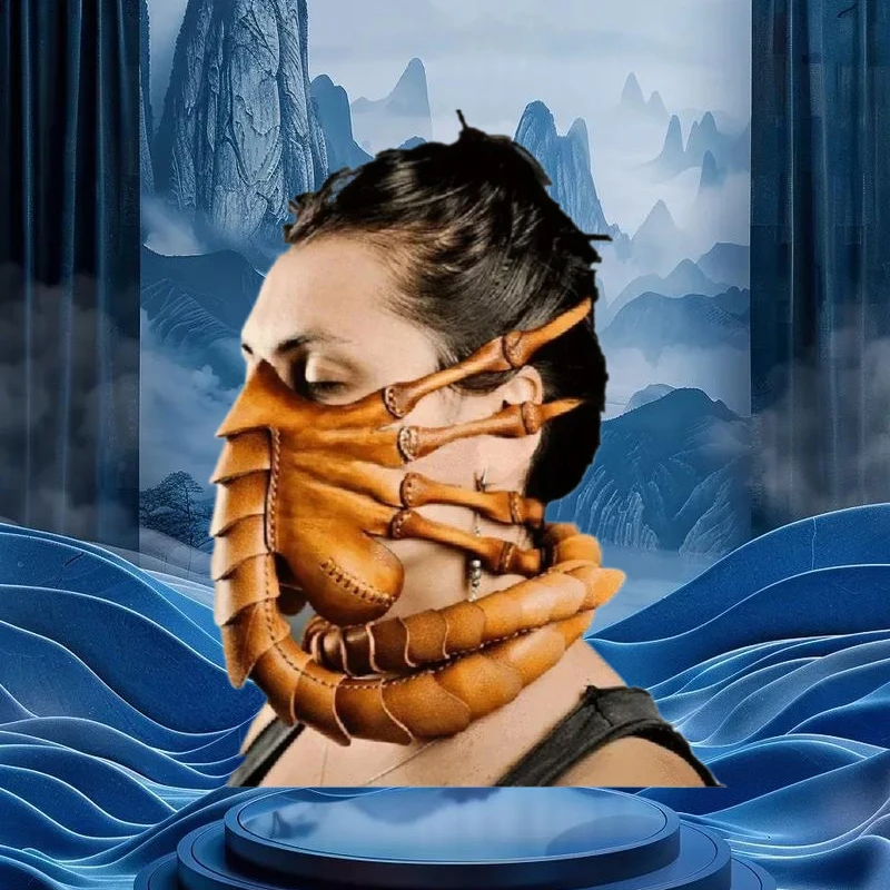 2025 Insect Hug Face Latex Party Mask Alien Claws Halloween Scary Facehugger Scorpion Mask 
2025 Insect Hug Face Latex Party Mask Alien Claws Halloween Scary Facehugger Scorpion Mask