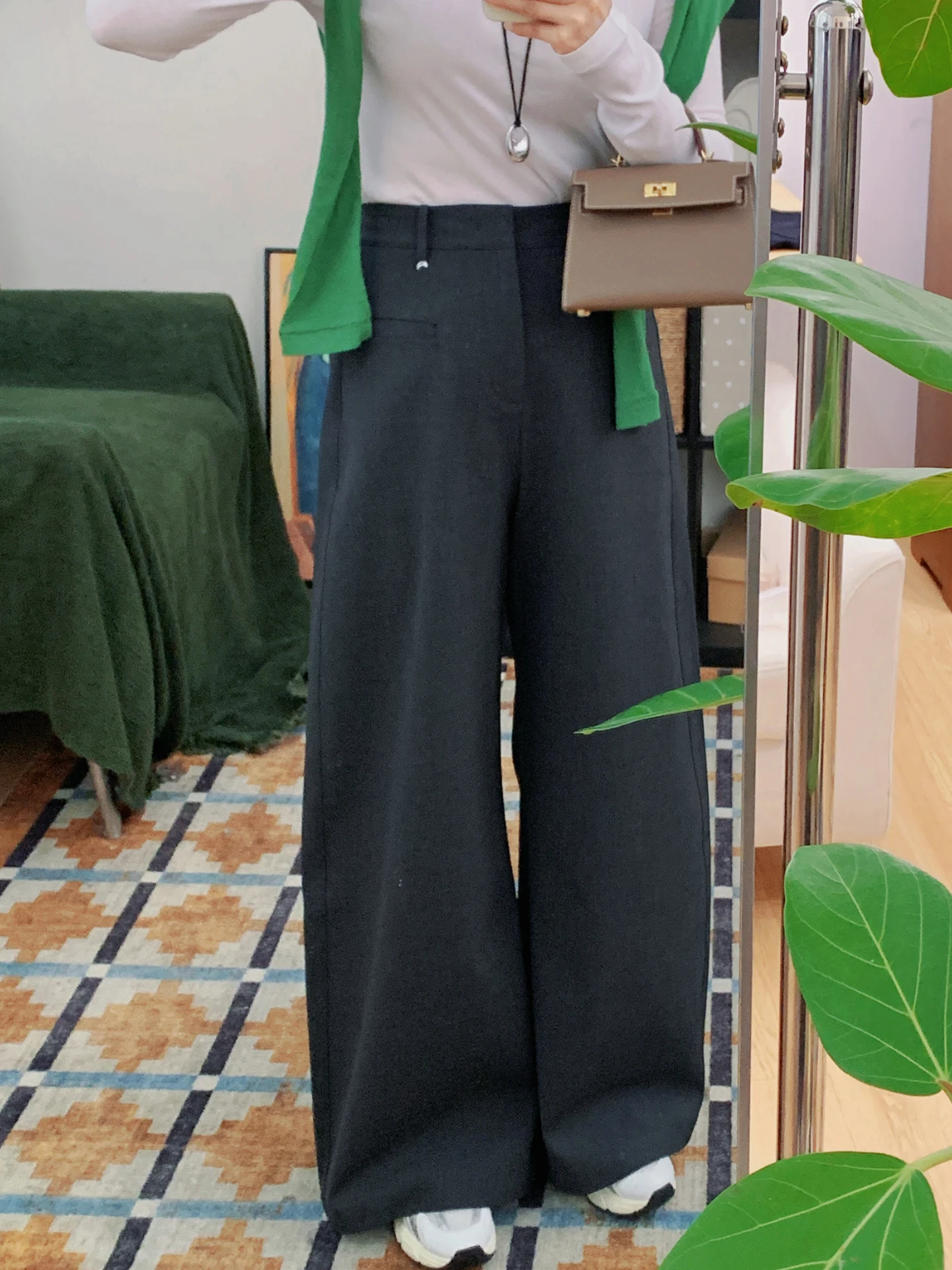 High Waist Grey Wide Leg Pants Women's Slimming Loose Fit Casual Trousers Spring Summer Thin Style Knife Pants
High Waist Grey Wide Leg Pants Women's Slimming Loose Fit Casual Trousers Spring Summer Thin Style Knife Pants