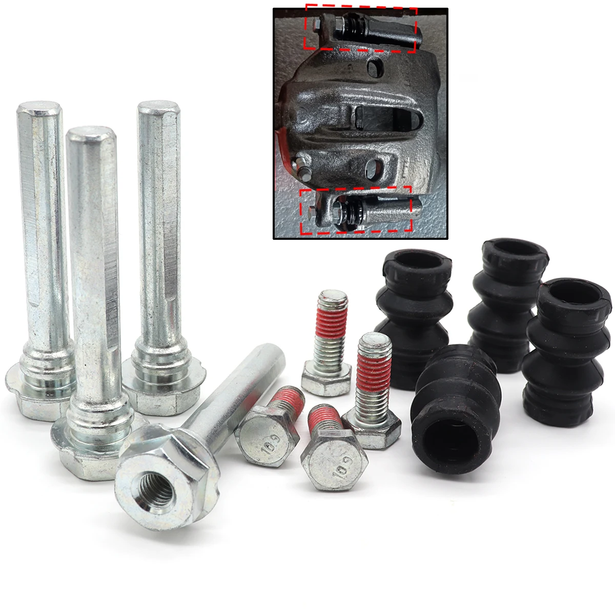 For Opel ASTRA G T98 H A04 VAUXHALL COMBO LANCIA ZETA Brake Caliper Cylinder Slider Guide Pin Bushing Boot Seal Kit Replacement
For Opel ASTRA G T98 H A04 VAUXHALL COMBO LANCIA ZETA Brake Caliper Cylinder Slider Guide Pin Bushing Boot Seal Kit Replacement
