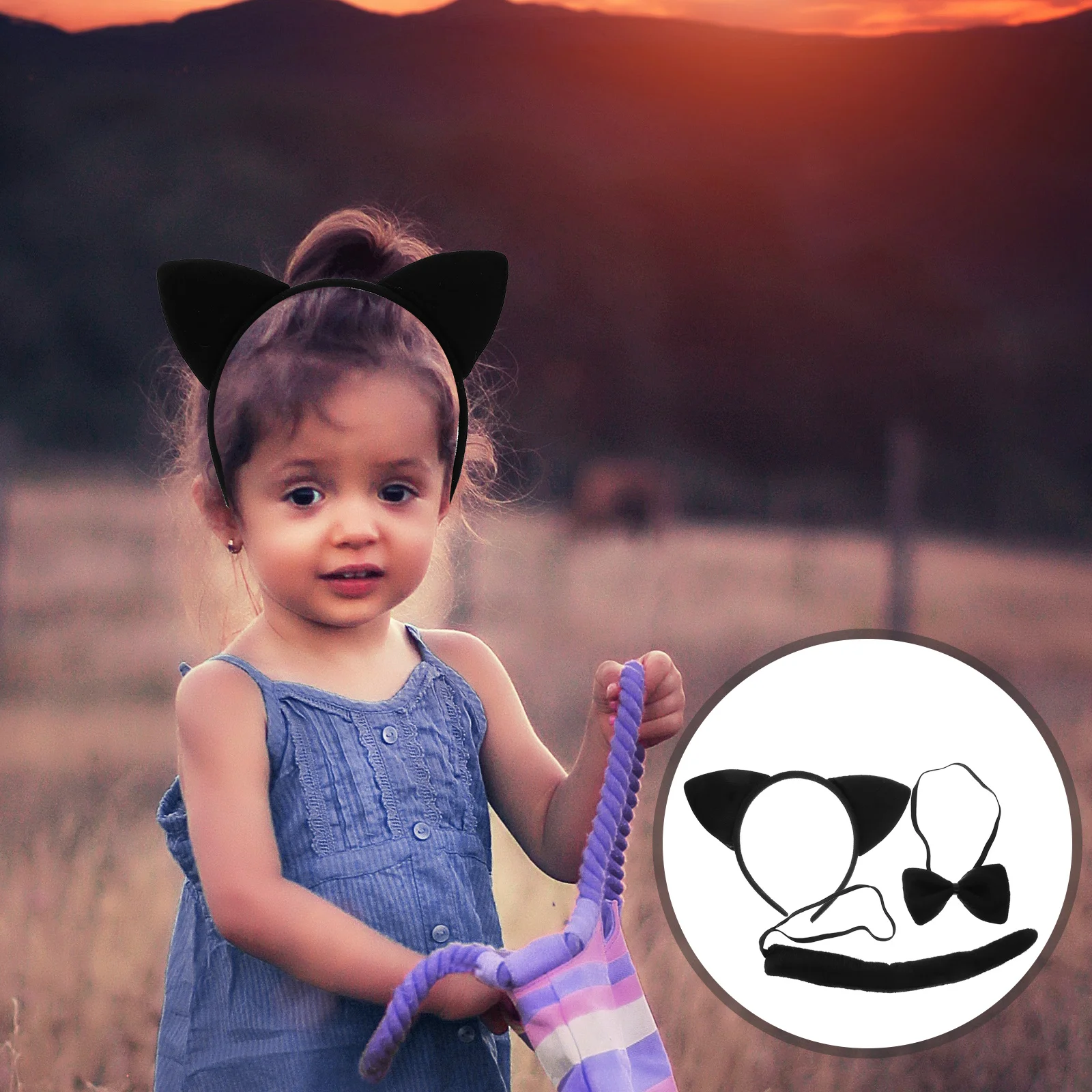 3 Pcs Cat Tail and Ears Kindergarten Dance Headband Cosplay Halloween Animal Costume Accessories Child
3 Pcs Cat Tail and Ears Kindergarten Dance Headband Cosplay Halloween Animal Costume Accessories Child