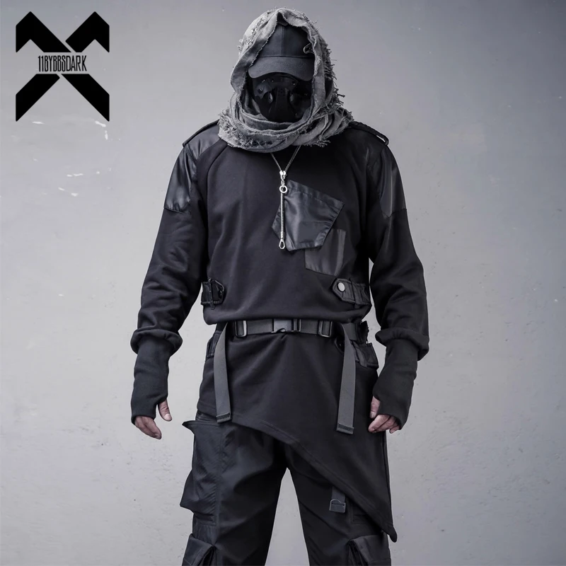 Мужская функциональная толстовка Techwear, осень 2022, модный нерегулярный лоскутный тактический пуловер с круглым вырезом, толстовка, топы для мужчин
Мужская функциональная толстовка Techwear, осень 2022, модный нерегулярный лоскутный тактический пуловер с круглым вырезом, толстовка, топы для мужчин