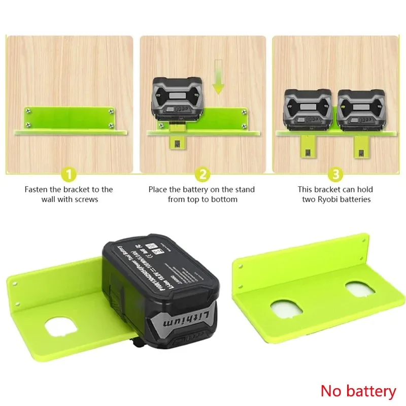 1/2/3pcs Lithium Battery Holder for Ryobi 18V NiCd Battery Wall-mounted Holder Storage with screws Power tool accessories
1/2/3pcs Lithium Battery Holder for Ryobi 18V NiCd Battery Wall-mounted Holder Storage with screws Power tool accessories