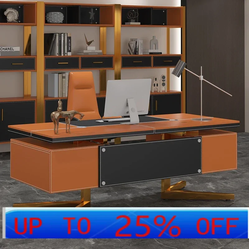 LTT light luxury high-end boss table desk simple modern home computer desk
LTT light luxury high-end boss table desk simple modern home computer desk