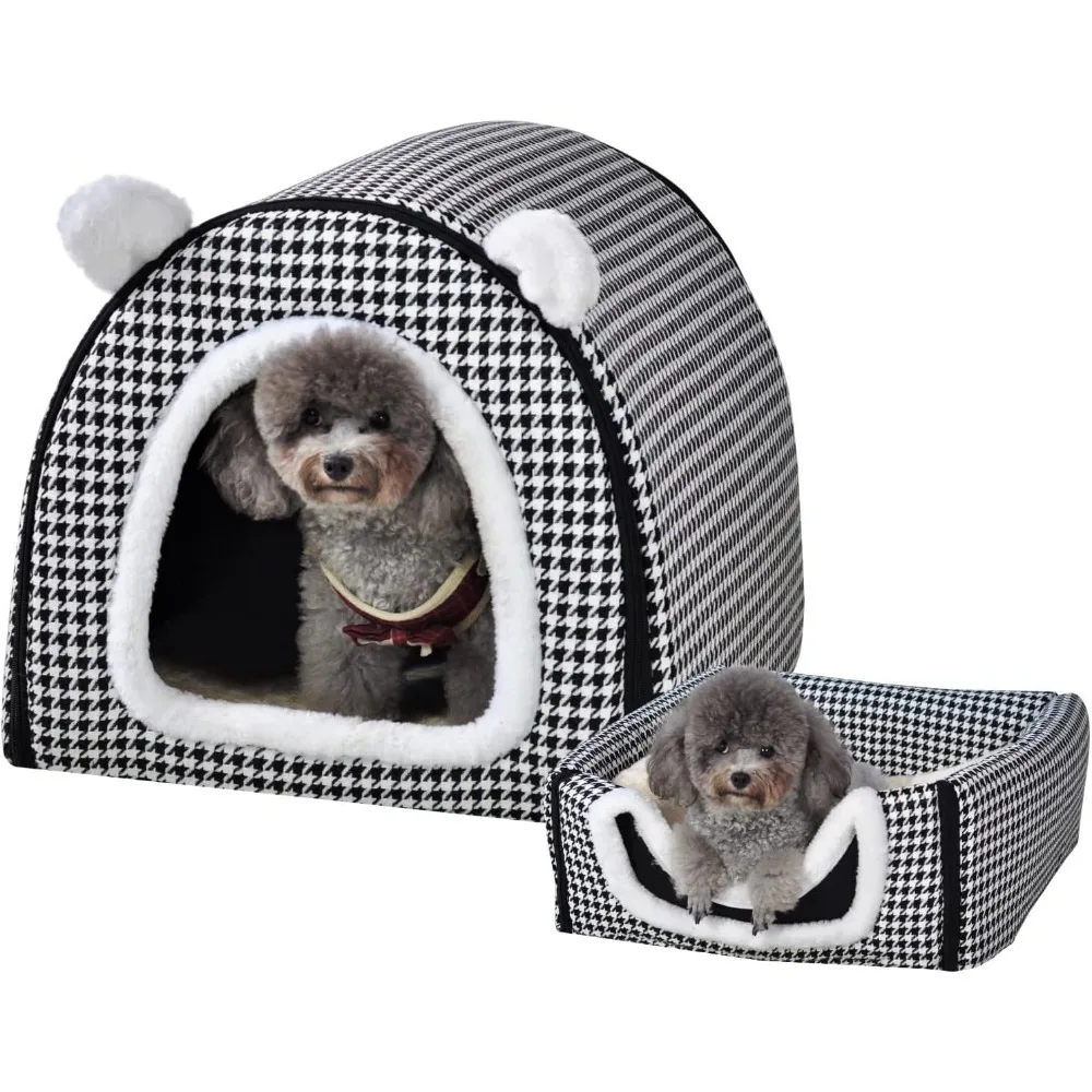 Dog Bed or Cat Bed,2 Ways to Use,Indoor Pet House with Fluffy Mat,Removable and Washable Cover,Non-Slip Bottom,for Cats and Smal
Dog Bed or Cat Bed,2 Ways to Use,Indoor Pet House with Fluffy Mat,Removable and Washable Cover,Non-Slip Bottom,for Cats and Smal