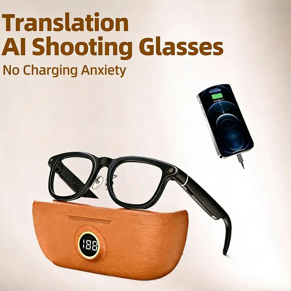 AI Smart Glasses With 800W Pixel Photo & Video Recording Reversible Charging Dock Battery Level Display And Charging Capabilitie
AI Smart Glasses With 800W Pixel Photo & Video Recording Reversible Charging Dock Battery Level Display And Charging Capabilitie
