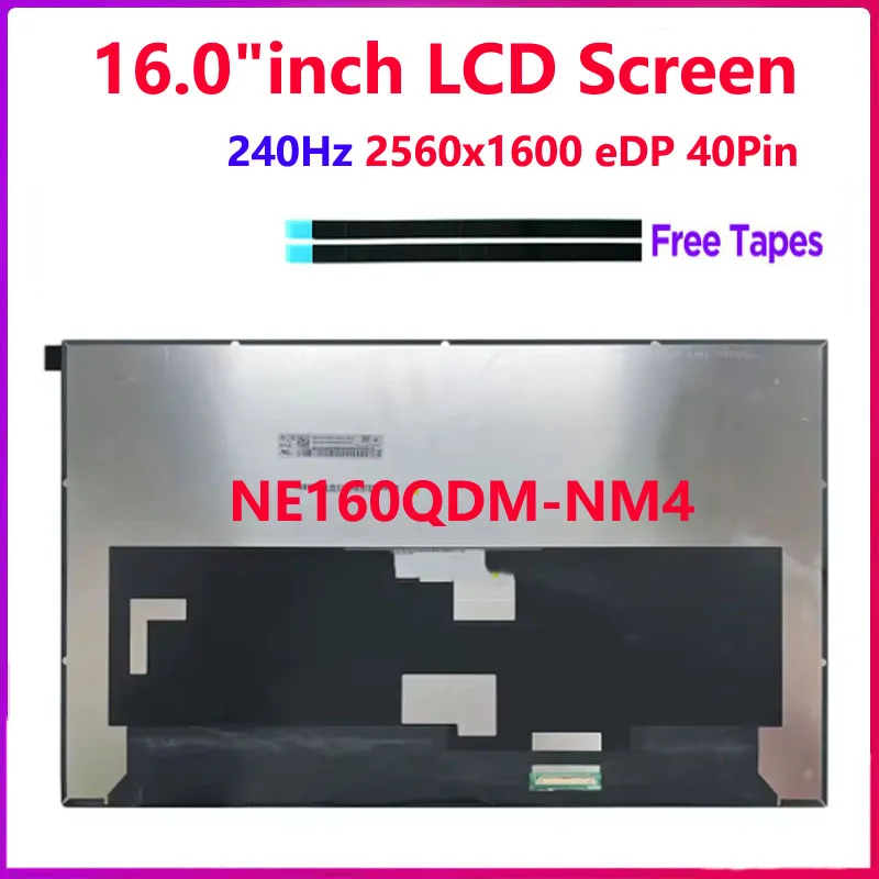 16,0-дюймовый ЖК-экран для ноутбука NE160QDM-NM4, сменная панель дисплея, 240 Гц, 2560x1600, 40 контактов, мини-матрица дисплея
16,0-дюймовый ЖК-экран для ноутбука NE160QDM-NM4, сменная панель дисплея, 240 Гц, 2560x1600, 40 контактов, мини-матрица дисплея
