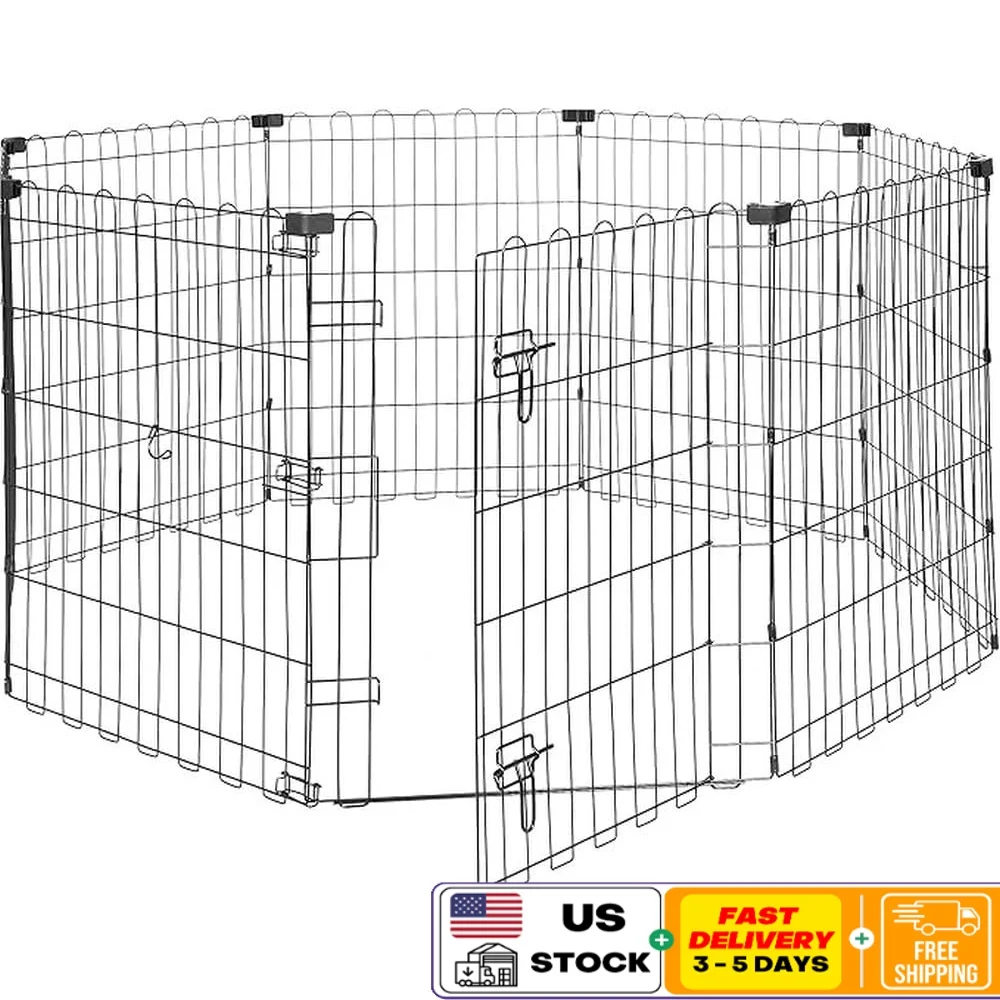 Foldable Octagonal Dog Playpen Indoor Outdoor Metal Exercise Fence Small Pet Play Area Easy Assembly with Single Door 8 Panels
Foldable Octagonal Dog Playpen Indoor Outdoor Metal Exercise Fence Small Pet Play Area Easy Assembly with Single Door 8 Panels