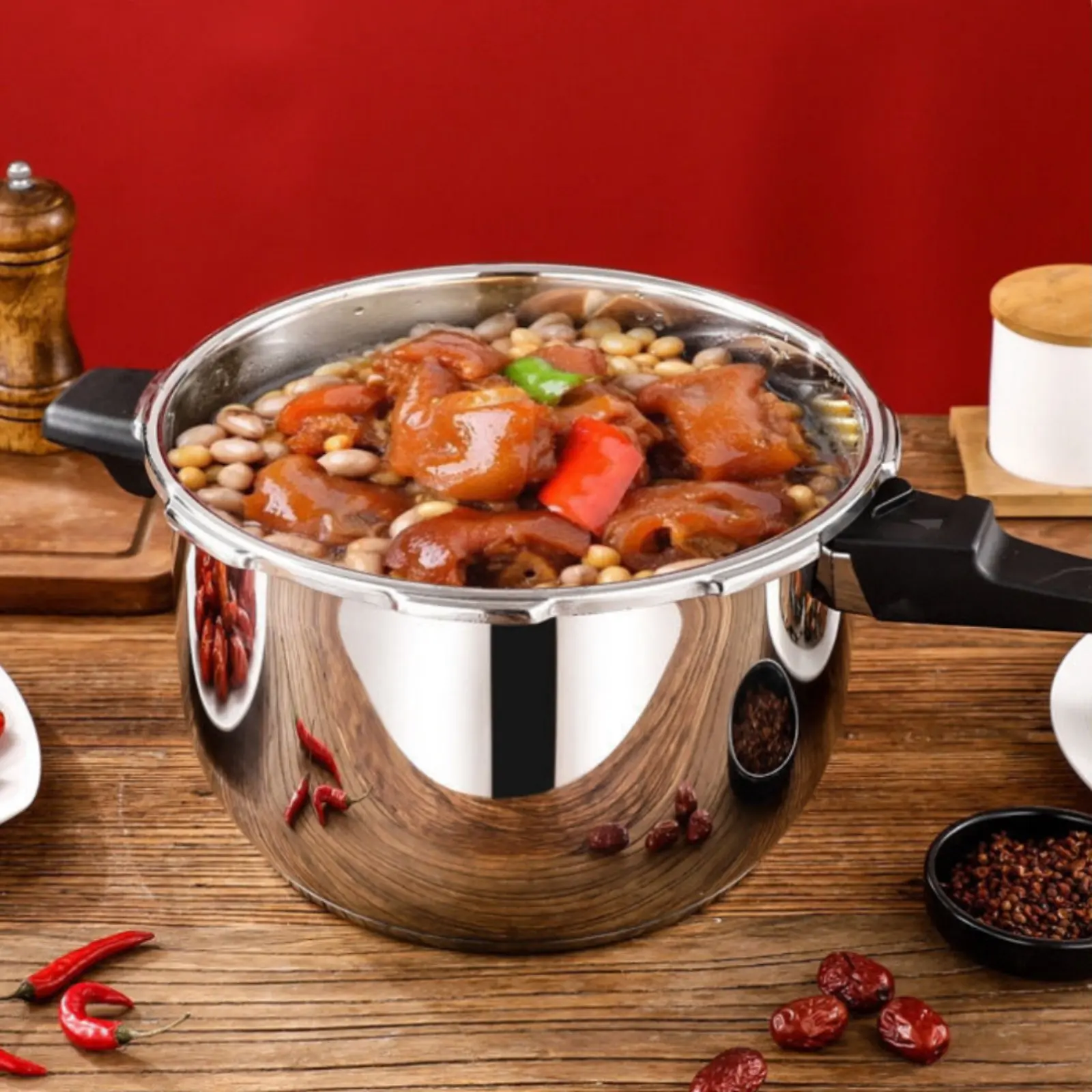Stainless Steel Pressure Pot Large Capacity Stainless Steel Pressure Pot Fast Cooking Pot Energy Saving Kitchen Cookware
Stainless Steel Pressure Pot Large Capacity Stainless Steel Pressure Pot Fast Cooking Pot Energy Saving Kitchen Cookware