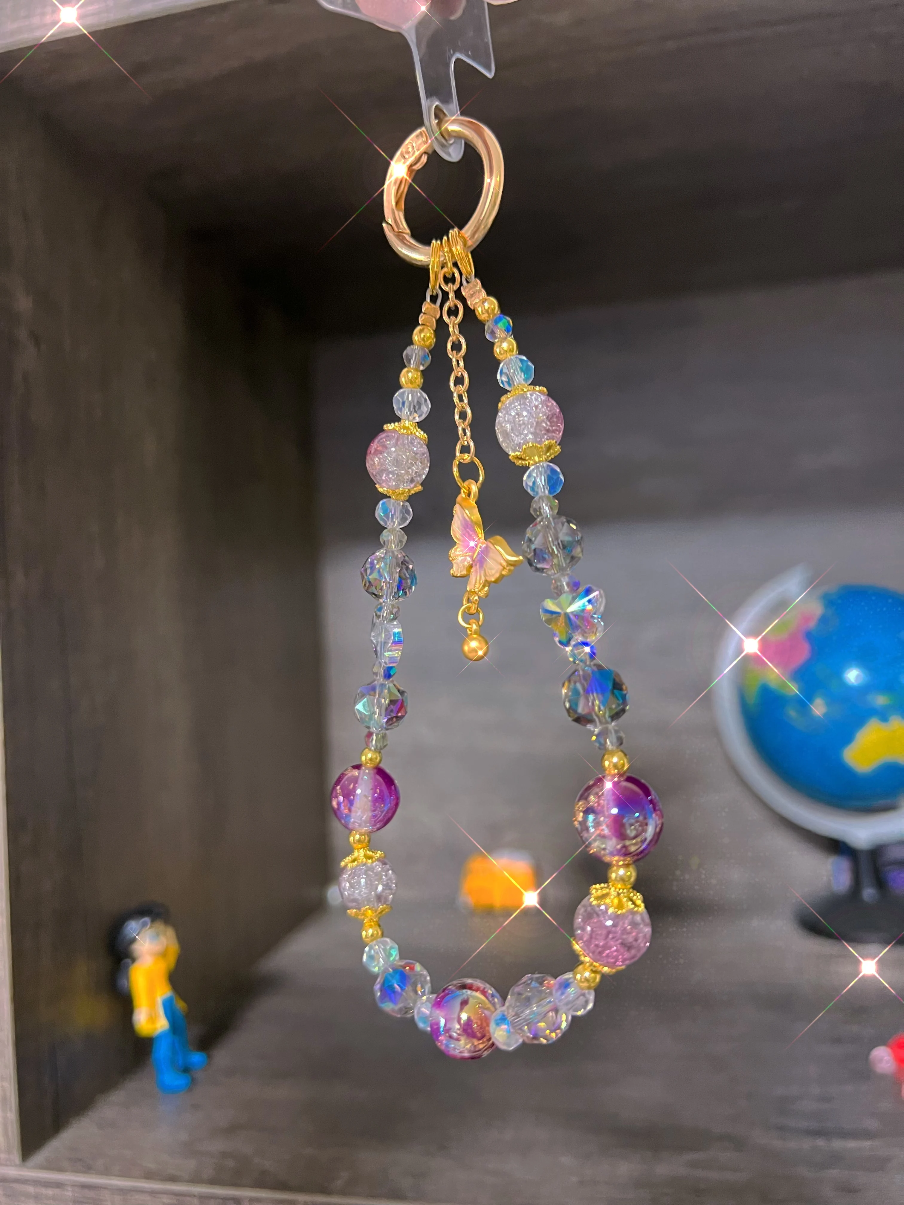 New Chinese-Style Mobile Phone Chain Crystal Light Luxury Style Gold Foil Butterfly Pendant Tassel Short Bag Lanyard Keychain
New Chinese-Style Mobile Phone Chain Crystal Light Luxury Style Gold Foil Butterfly Pendant Tassel Short Bag Lanyard Keychain