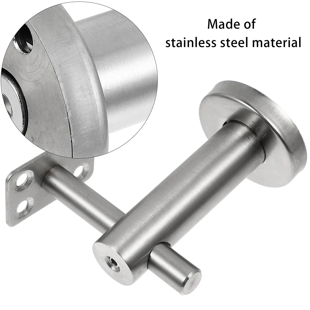 2pcs Stainless Steel Handrail Support Brackets Movable Adjustable Stair Rail Bracket For Indoor Outdoor Stairs Guardrails 
2pcs Stainless Steel Handrail Support Brackets Movable Adjustable Stair Rail Bracket For Indoor Outdoor Stairs Guardrails