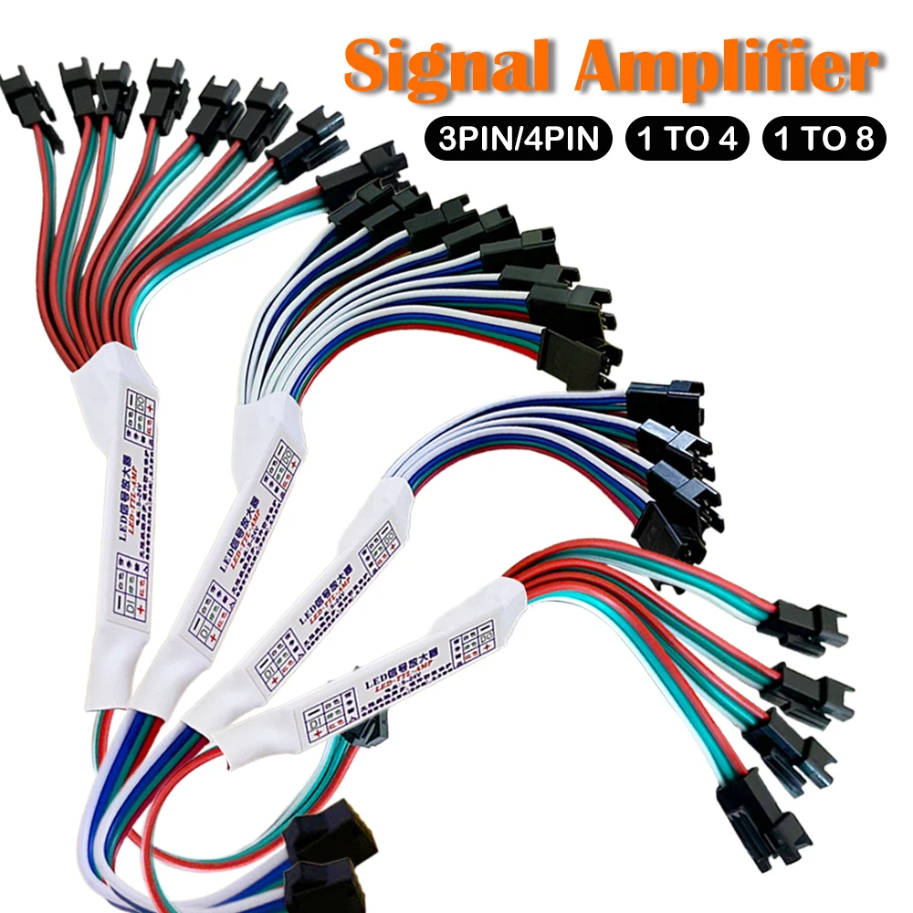 3PIN 4PIN Mini TTL Signal LED Amplifier 1 TO 4/8 Repeater Connector for WS2812 WS2811 WS2815 RGBIC Addressable Pixel Strip Light
3PIN 4PIN Mini TTL Signal LED Amplifier 1 TO 4/8 Repeater Connector for WS2812 WS2811 WS2815 RGBIC Addressable Pixel Strip Light