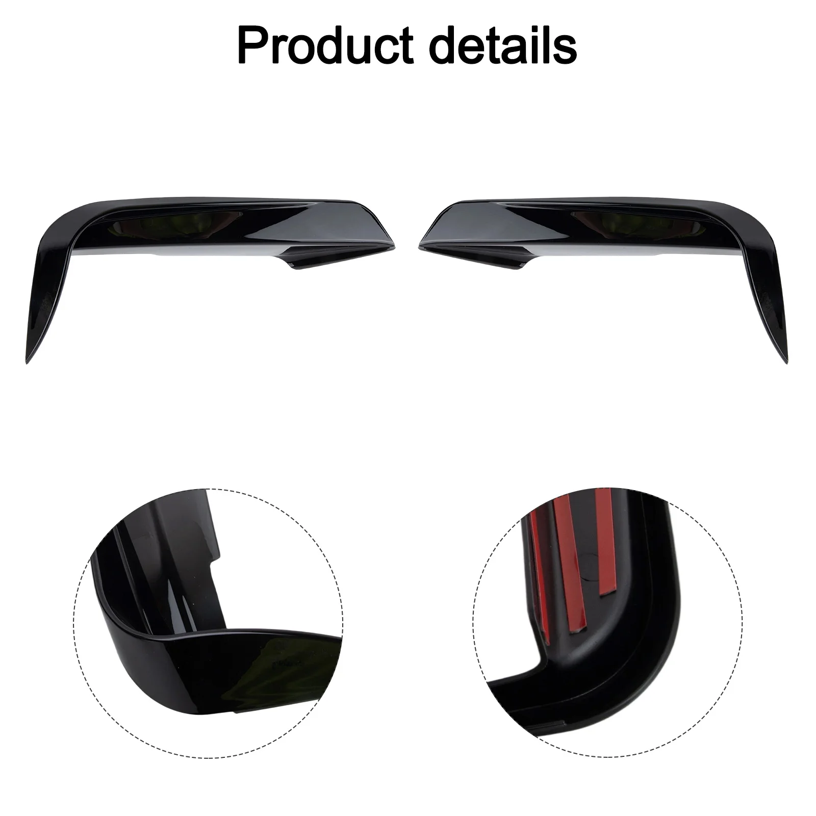 Car Modification Auto Parts Upgrade Gloss Black Canards ABS Fog Lamp Trim Wear-Resistant Material High Universality Fit
Car Modification Auto Parts Upgrade Gloss Black Canards ABS Fog Lamp Trim Wear-Resistant Material High Universality Fit