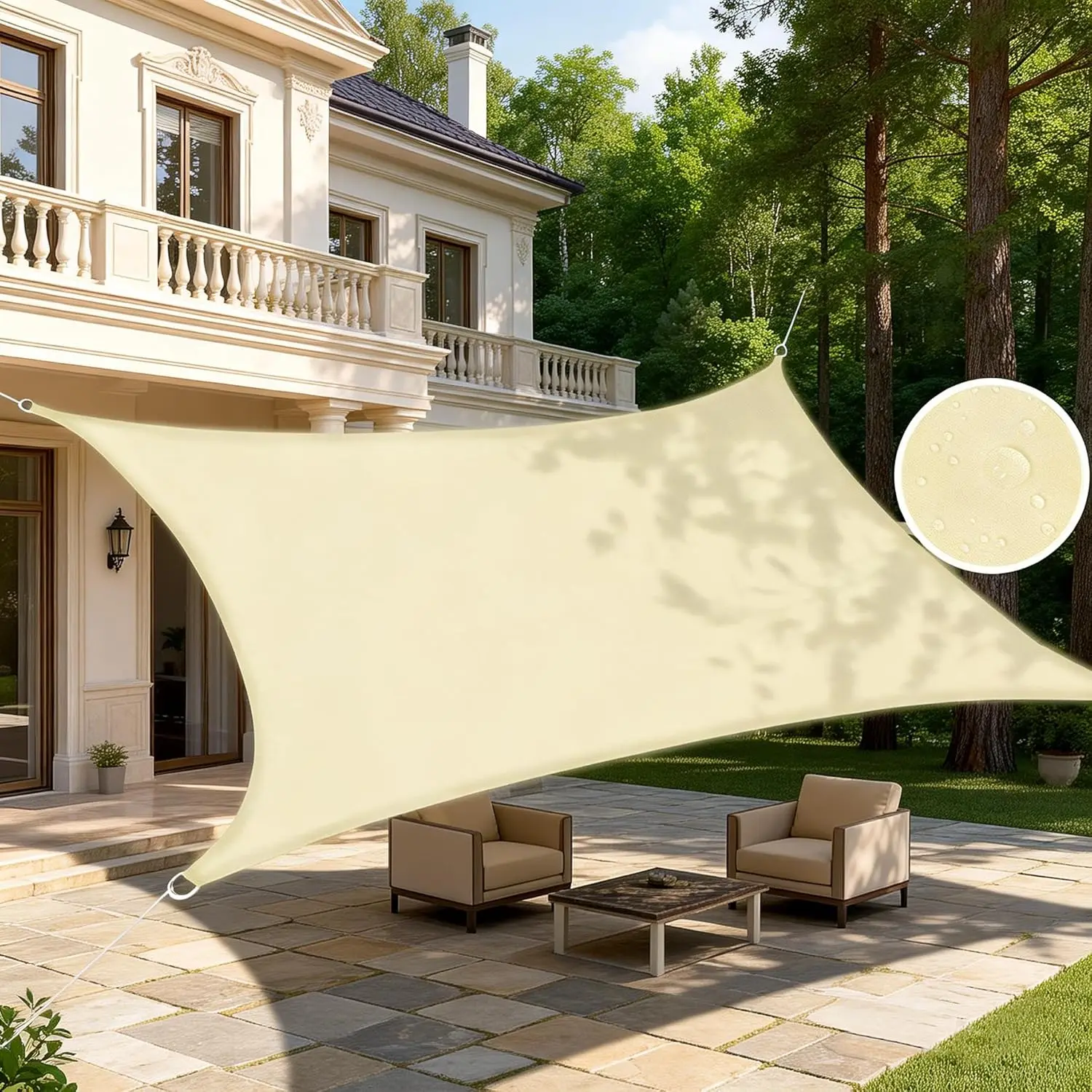 Sun Shade Sail Beige 6.5'x10' Rec le, 185gsm Polyester Water Resistant, UV Block 95% Outdoor Sun Shade for , Backyard
Sun Shade Sail Beige 6.5'x10' Rec le, 185gsm Polyester Water Resistant, UV Block 95% Outdoor Sun Shade for , Backyard