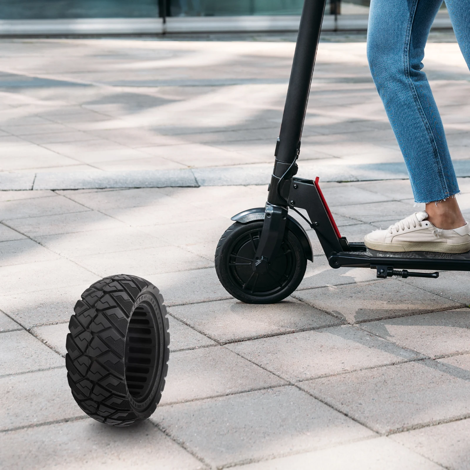 Black Scooter Tire Solid Rubber Scooter Tire Electric Scooter Special Tire Lines Wear-resistant Easy To Replace
Black Scooter Tire Solid Rubber Scooter Tire Electric Scooter Special Tire Lines Wear-resistant Easy To Replace