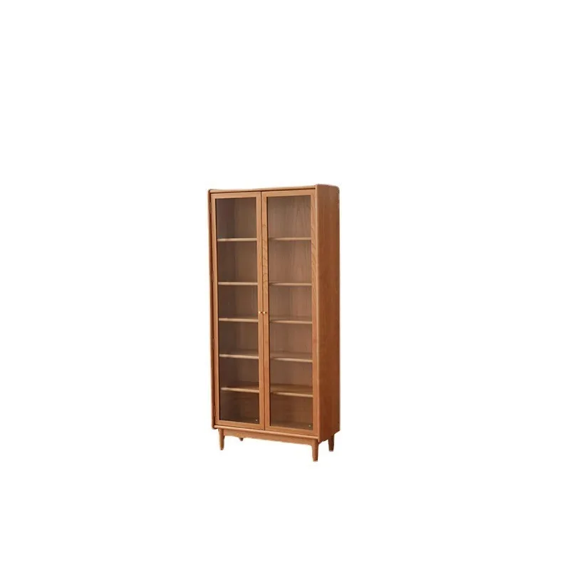 Nordic solid wood cherry wood bookcase Japanese simple storage multi-functional study
Nordic solid wood cherry wood bookcase Japanese simple storage multi-functional study