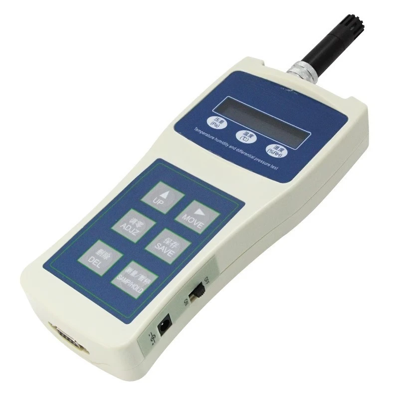 Temperature and humidity differential pressure tester Microenvironmental parameter meter Precision anemometer
Temperature and humidity differential pressure tester Microenvironmental parameter meter Precision anemometer