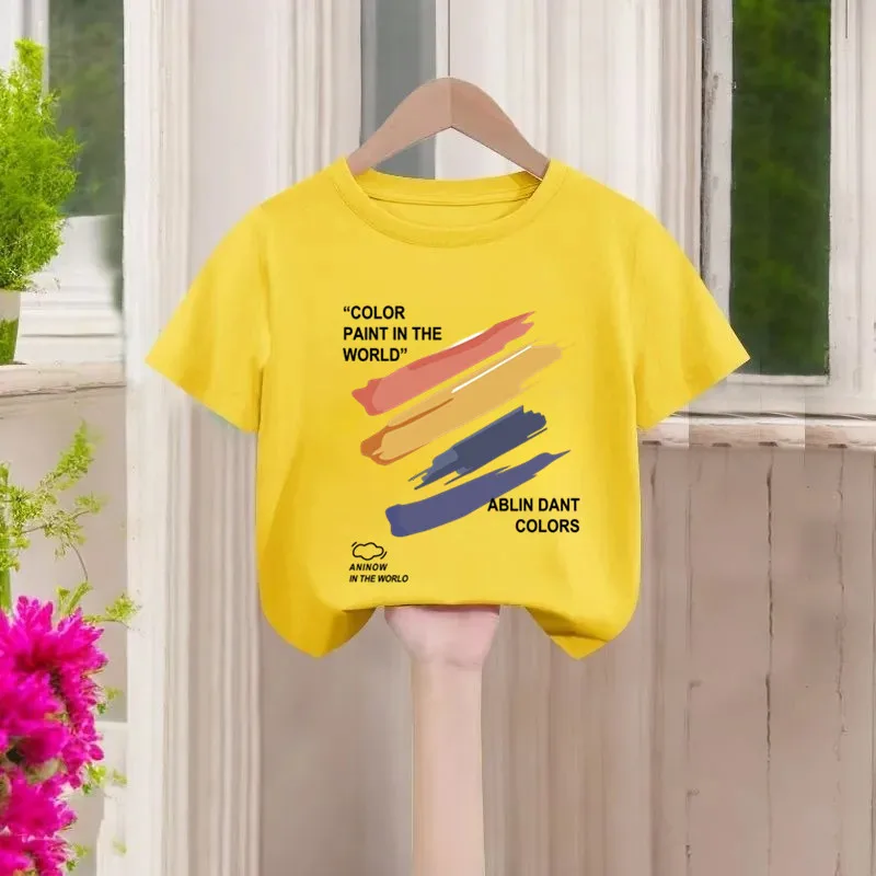 Simple Pattern Printed Children's T-shirt New Personalized Parent-child Outfit Fashionable Casual Round Neck Daily T-shirt
Simple Pattern Printed Children's T-shirt New Personalized Parent-child Outfit Fashionable Casual Round Neck Daily T-shirt