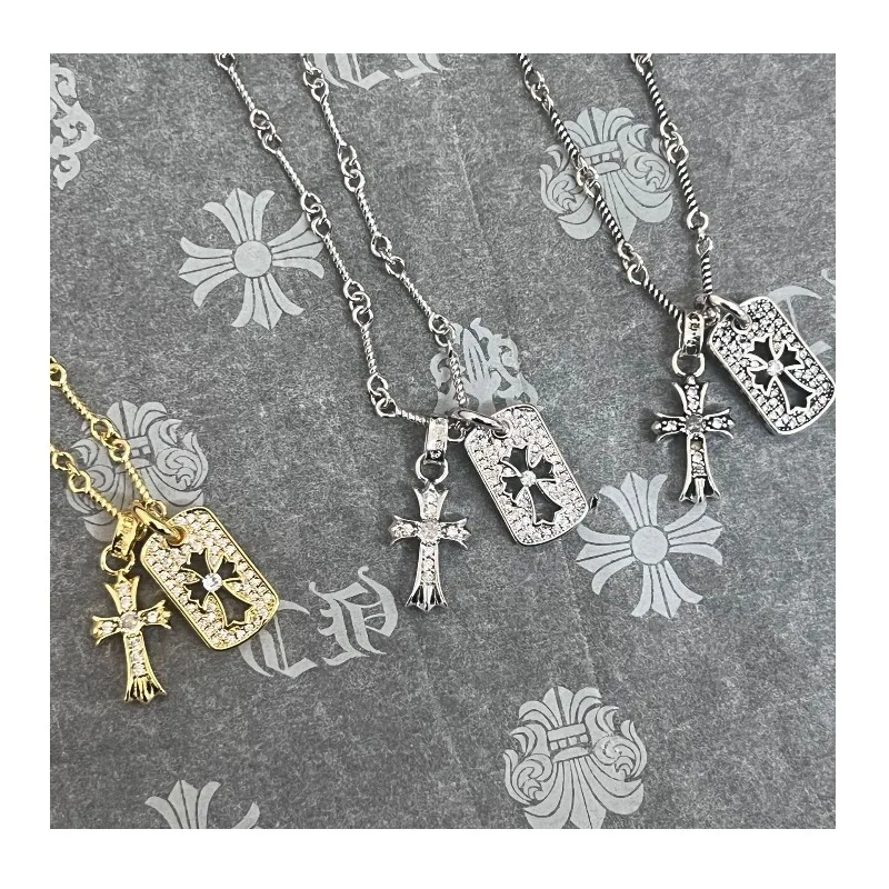 Full Diamond Middle Point Diamond Cross Card with Small Cross Necklace Advanced Fresh Design Niche
Full Diamond Middle Point Diamond Cross Card with Small Cross Necklace Advanced Fresh Design Niche