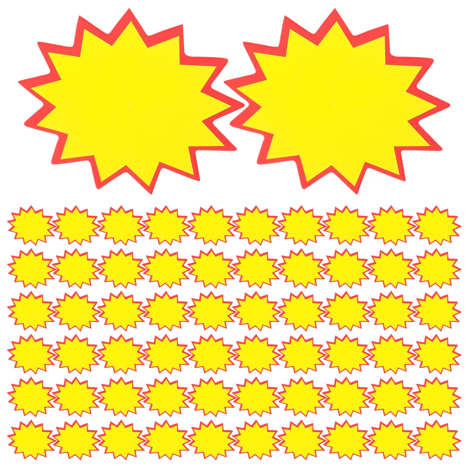 100Pcs Price Tags Retail Burst Signs Small Price Labels Supermarket Store Sale Tags for Fruit Vegetable Shopping Mall
100Pcs Price Tags Retail Burst Signs Small Price Labels Supermarket Store Sale Tags for Fruit Vegetable Shopping Mall