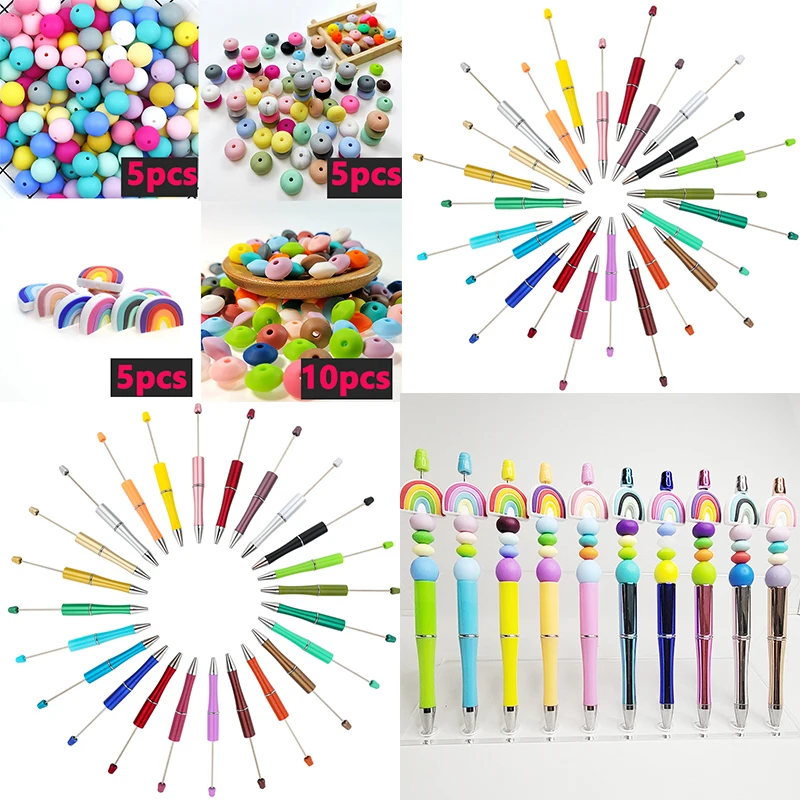 5PCS DIY Plastic Ballpoint Pen Beads Pen Making DIY Gel Pens Writng Pens School Office DIY Bead Pen Plastic Beadable Pen
5PCS DIY Plastic Ballpoint Pen Beads Pen Making DIY Gel Pens Writng Pens School Office DIY Bead Pen Plastic Beadable Pen