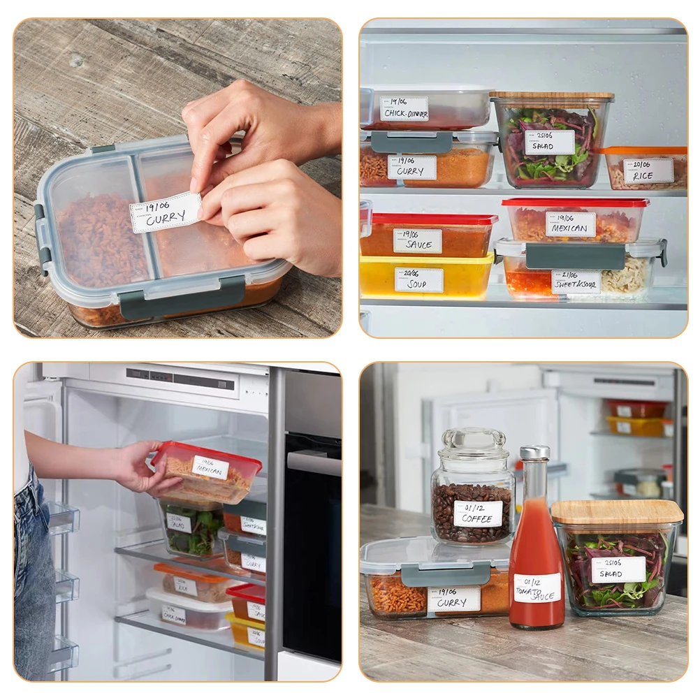 Detachable Waterproof Oil proof Label Stickers 10 Sheets Paper Adhesive Food Expiration Removable Freezer Blank H writing
Detachable Waterproof Oil proof Label Stickers 10 Sheets Paper Adhesive Food Expiration Removable Freezer Blank H writing