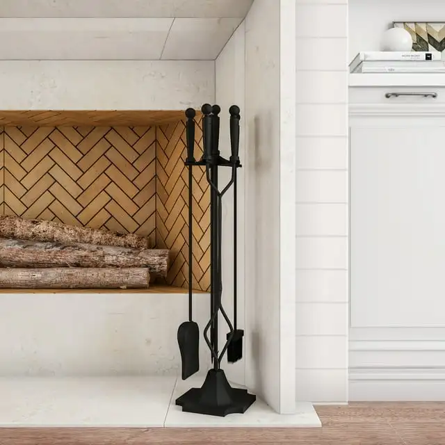 Набор каминных инструментов Lavish Home из 5 предметов с щипцами, лопатой, метлой и покером
Набор каминных инструментов Lavish Home из 5 предметов с щипцами, лопатой, метлой и покером
