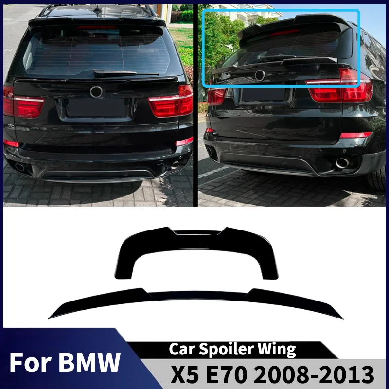 For BMW X5 E70 2008-2013 Rear Roof Lip Spoiler Rear Trunk Wing diffuser Tail Fin Lamp eyebrow Trim Accessories body kit Tuning
For BMW X5 E70 2008-2013 Rear Roof Lip Spoiler Rear Trunk Wing diffuser Tail Fin Lamp eyebrow Trim Accessories body kit Tuning