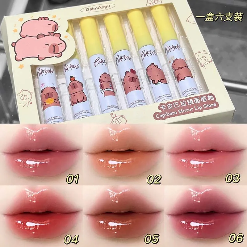 DAIMANPU Kapi Bala Mirror Lip Gloss Set shows a clear and bright white lens surface lip gloss
DAIMANPU Kapi Bala Mirror Lip Gloss Set shows a clear and bright white lens surface lip gloss