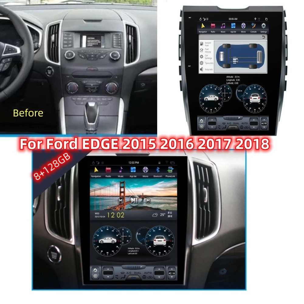 Автомобильный радиоприемник Tesla на Android 11, с процессором Qualcomm 12,1 дюйма для Ford EDGE 2015, 2016, 2017, 2018, GPS-навигация, Wi-Fi, Carplay 128G
Автомобильный радиоприемник Tesla на Android 11, с процессором Qualcomm 12,1 дюйма для Ford EDGE 2015, 2016, 2017, 2018, GPS-навигация, Wi-Fi, Carplay 128G
