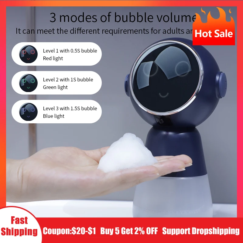 2022 New Automatic Foaming Soap Dispenser Smart Induction Hand Sanitizer Dispenser Home Electric Foam Washing Hand Machine
2022 New Automatic Foaming Soap Dispenser Smart Induction Hand Sanitizer Dispenser Home Electric Foam Washing Hand Machine
