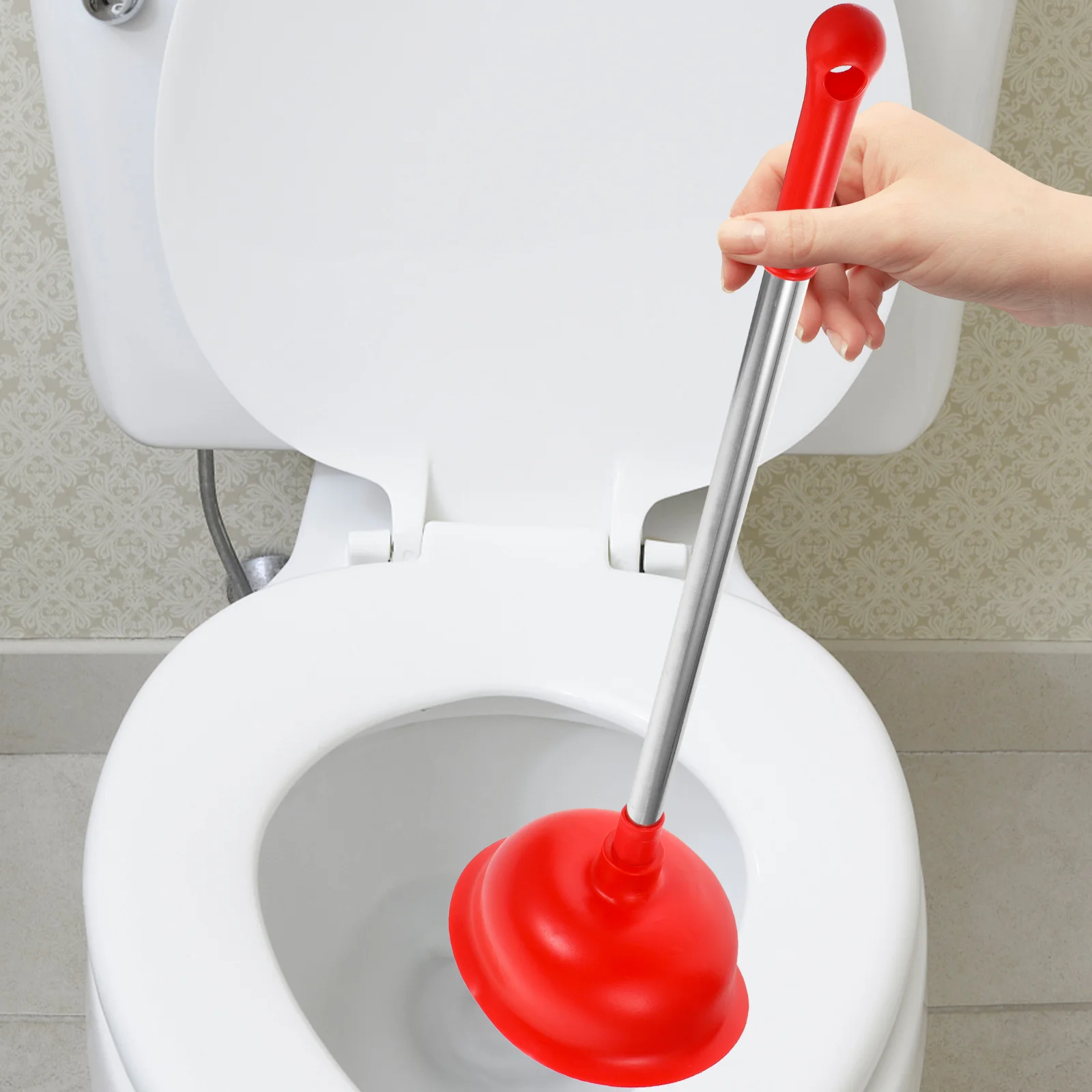 Toilet Plug Blocked Strong Plunger Sink Suction Bathroom Tools Cleaning with Tray Detergent
Toilet Plug Blocked Strong Plunger Sink Suction Bathroom Tools Cleaning with Tray Detergent