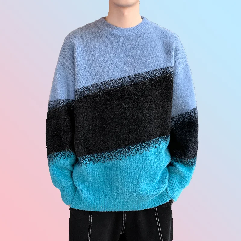 2022 Winter Youth Knit Sweater Round Neck Pullover Bottoming Shirt Colorblocking Contrast Color Long Sleeve Fashion Casual Top
2022 Winter Youth Knit Sweater Round Neck Pullover Bottoming Shirt Colorblocking Contrast Color Long Sleeve Fashion Casual Top