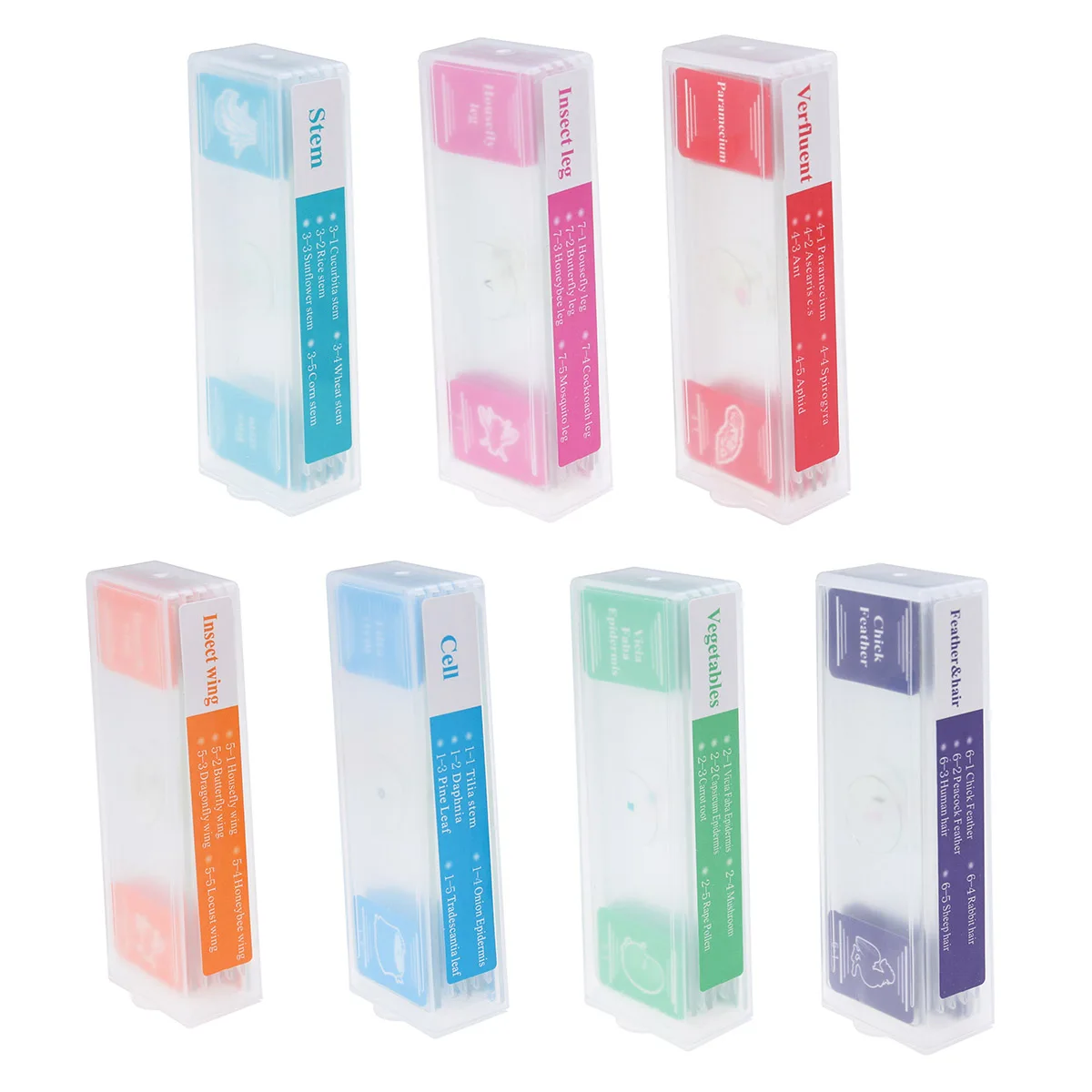 35 PCS/ Specimen Microscope Slides Science Education Assorted Collection Kit Microscopic
35 PCS/ Specimen Microscope Slides Science Education Assorted Collection Kit Microscopic