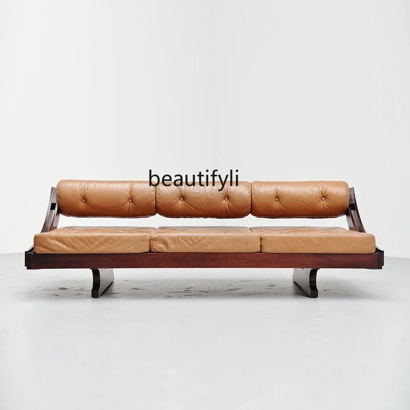 New Arrivals Light luxur multi-person solid wood three-person sofa bed Italian minimalist retro leather sofa modern minimalist
New Arrivals Light luxur multi-person solid wood three-person sofa bed Italian minimalist retro leather sofa modern minimalist