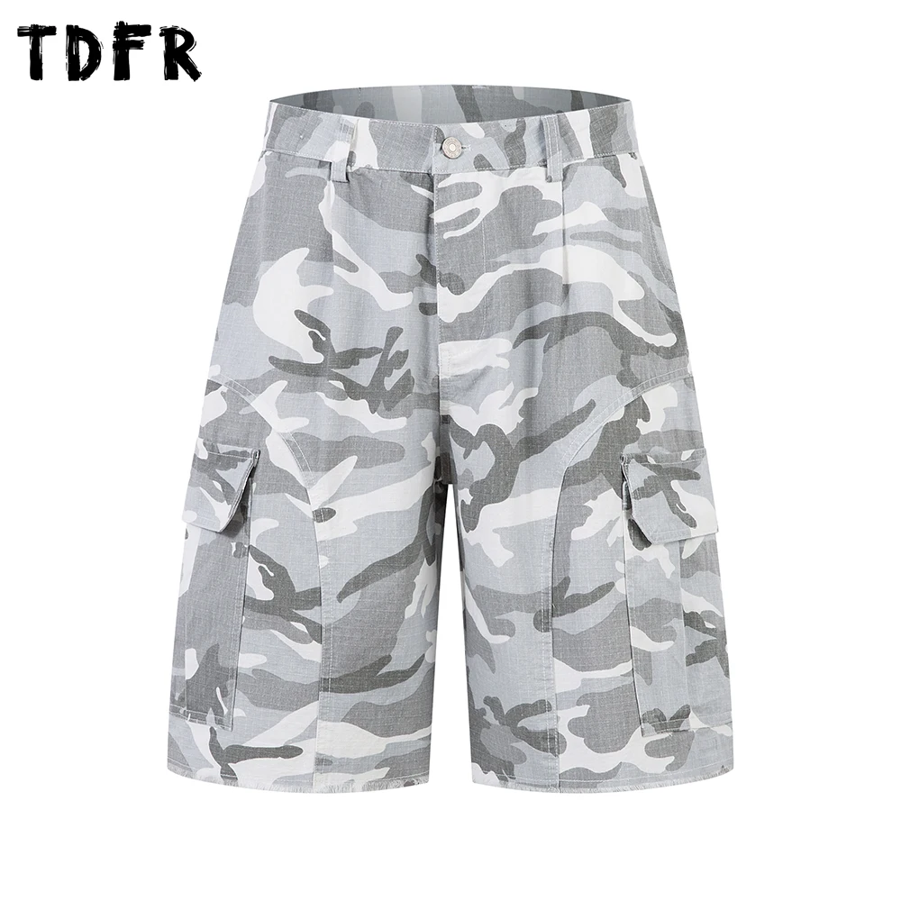 Pocket Spliced Camouflage Cargo Shorts Mens Raw Edge Summer Safari Style Loose Wide Leg Knee-length Shorts Men
Pocket Spliced Camouflage Cargo Shorts Mens Raw Edge Summer Safari Style Loose Wide Leg Knee-length Shorts Men