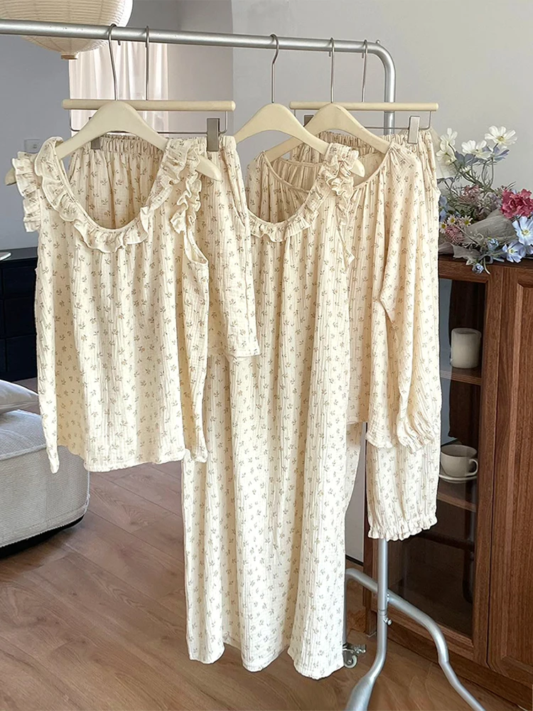 Summer Pure Cotton Svel Nightgown Women's Thin Gauze Strap orts Home Clothes Set Cute Lace Spwear Loose Comfortable
Summer Pure Cotton Svel Nightgown Women's Thin Gauze Strap orts Home Clothes Set Cute Lace Spwear Loose Comfortable