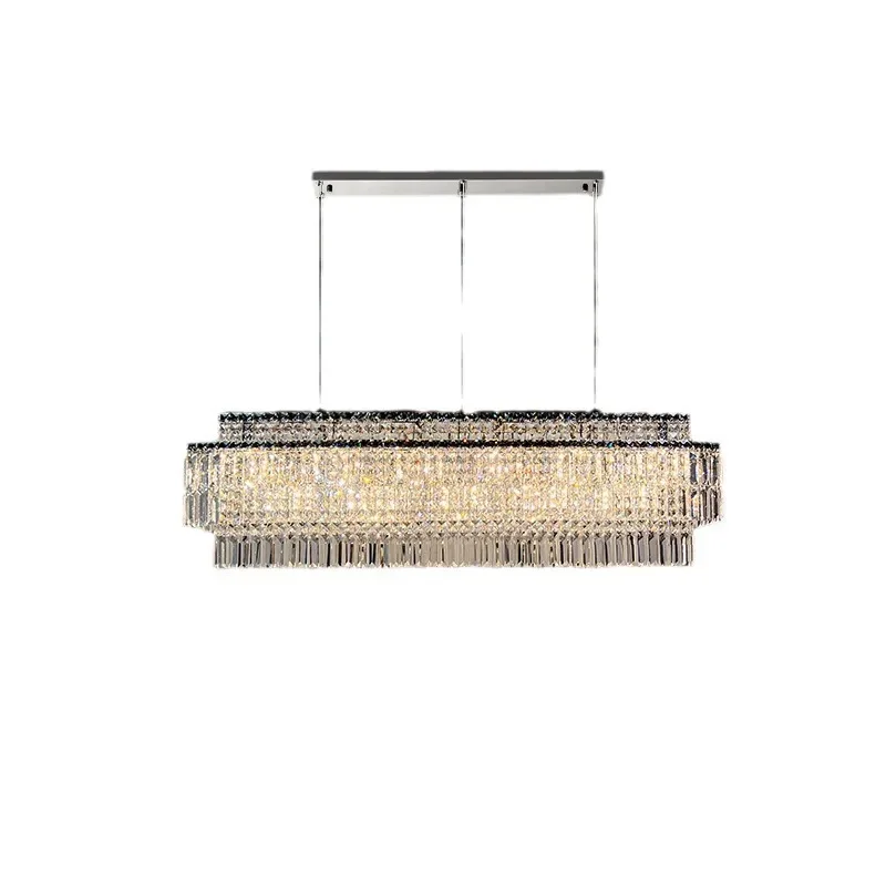 Light luxury crystal lamp Italian rectangular dining table lamp Modern simple European living room bar
Light luxury crystal lamp Italian rectangular dining table lamp Modern simple European living room bar