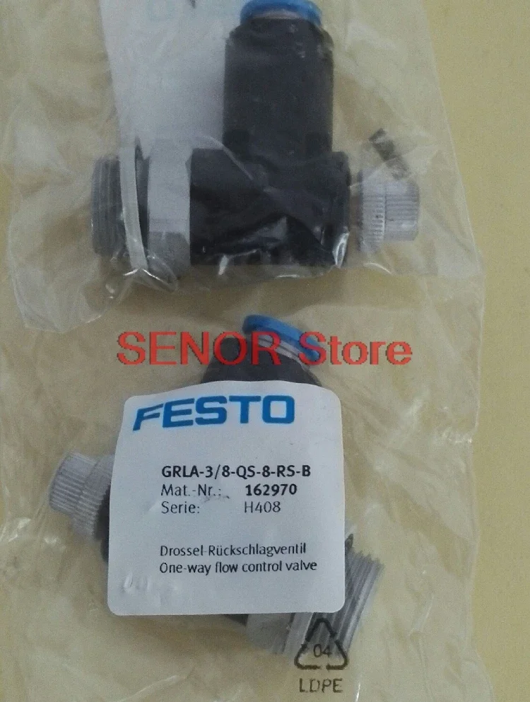 New original one-way throttle valve GRLA-3/8-QS-8-RS-B 162970
New original one-way throttle valve GRLA-3/8-QS-8-RS-B 162970