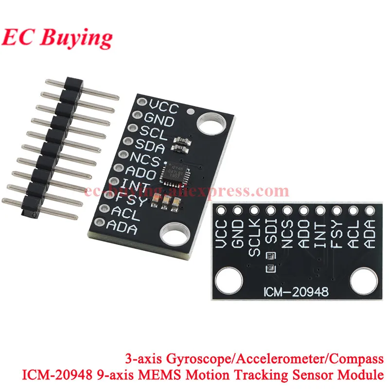 1 шт.-10 шт. ICM-20948 9-осевой модуль датчика отслеживания движения MEMS 3-осевой гироскоп/акселерометр/компас малой мощности CJMCU ICM20948
1 шт.-10 шт. ICM-20948 9-осевой модуль датчика отслеживания движения MEMS 3-осевой гироскоп/акселерометр/компас малой мощности CJMCU ICM20948